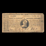 Canada, Jean B. Hebert, 1 ecu : November 4, 1837