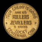 Canada, Millers Jewellers, no denomination : 1958