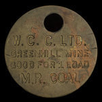 Canada, Western Canadian Collieries (W.C.C.) Limited, 1 load, coal : April 30, 1957