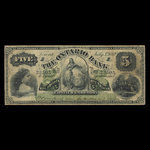 Canada, Ontario Bank, 5 dollars : July 3, 1882