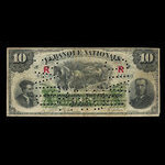 Canada, La Banque Nationale (National Bank), 10 dollars : January 2, 1891