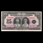 Canada, Bank of Canada, 25 dollars : May 6, 1935