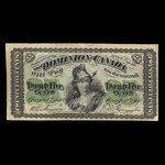 Canada, Dominion of Canada, 25 cents <br /> March 1, 1870