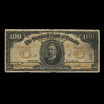 Canada, Standard Bank of Canada, 100 dollars : January 2, 1914