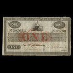 Canada, Commercial Bank of Newfoundland, 1 pound : October 20, 1858