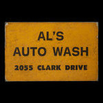 Canada, Al's Auto Wash, no denomination : 1977