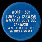 Canada, Busy Bee Car Wash, 50 cents : 1975