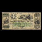 Canada, Banque du Peuple (People's Bank), 4 dollars : May 2, 1870