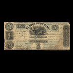 Canada, Banque du Peuple (People's Bank), 5 dollars : July 11, 1835