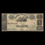 Canada, Banque du Peuple (People's Bank), 10 dollars : March 2, 1836