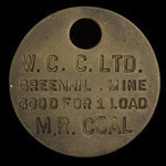 Canada, Western Canadian Collieries (W.C.C.) Limited, 1 load, coal : April 30, 1957