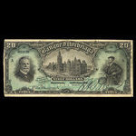 Canada, Banque d'Hochelaga, 20 dollars : January 1, 1914