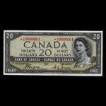 Canada, Bank of Canada, 20 dollars <br /> 1954