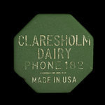 Canada, Claresholm Dairy, 1 pint, milk : 1969