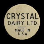 Canada, Crystal Dairy Ltd., 1 quart, homo milk :