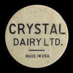 Canada, Crystal Dairy Ltd., 1 quart, homo milk :