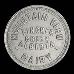 Canada, Mountain View Dairy, 1 quart, milk : 1960