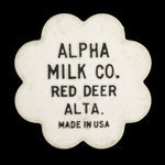 Canada, Alpha Milk Co., 1 litre, skim milk : 1958