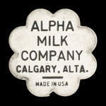 Canada, Alpha Milk Co., 1 quart, skim milk :