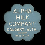 Canada, Alpha Milk Co., 1/2 gallon, homo milk :