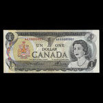 Canada, Bank of Canada, 1 dollar : 1973