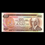 Canada, Bank of Canada, 100 dollars : 1975