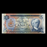 Canada, Bank of Canada, 5 dollars <br /> 1972