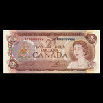 Canada, Bank of Canada, 2 dollars : 1974