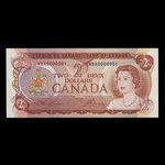 Canada, Bank of Canada, 2 dollars : 1974