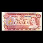 Canada, Bank of Canada, 2 dollars <br /> 1974