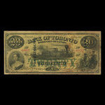 Canada, Bank of Toronto (The), 20 dollars : July 1, 1887