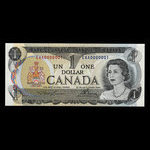 Canada, Bank of Canada, 1 dollar : 1973