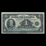 Canada, Bank of Canada, 1 dollar <br /> 1935