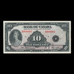 Canada, Bank of Canada, 10 dollars : 1935