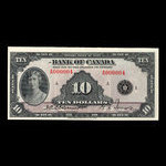 Canada, Bank of Canada, 10 dollars <br /> 1935