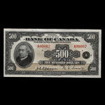 Canada, Bank of Canada, 500 dollars <br /> 1935