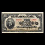 Canada, Bank of Canada, 500 dollars <br /> 1935