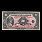 Canada, Bank of Canada, 20 dollars <br /> 1935