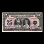 Canada, Bank of Canada, 25 dollars <br /> May 6, 1935