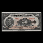 Canada, Bank of Canada, 50 dollars <br /> 1935