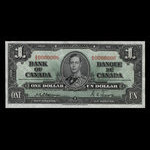 Canada, Bank of Canada, 1 dollar <br /> January 2, 1937