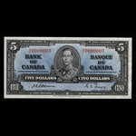 Canada, Bank of Canada, 5 dollars <br /> January 2, 1937