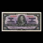 Canada, Bank of Canada, 10 dollars : January 2, 1937