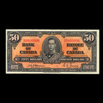 Canada, Bank of Canada, 50 dollars : January 2, 1937