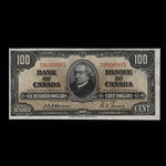 Canada, Bank of Canada, 100 dollars : January 2, 1937