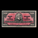 Canada, Bank of Canada, 1,000 dollars <br /> January 2, 1937