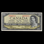 Canada, Bank of Canada, 20 dollars : 1954