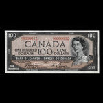 Canada, Bank of Canada, 100 dollars <br /> 1954