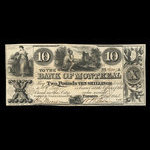 Canada, Bank of Montreal, 10 dollars : August 2, 1842