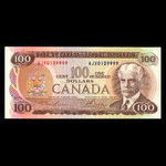 Canada, Bank of Canada, 100 dollars <br /> 1975